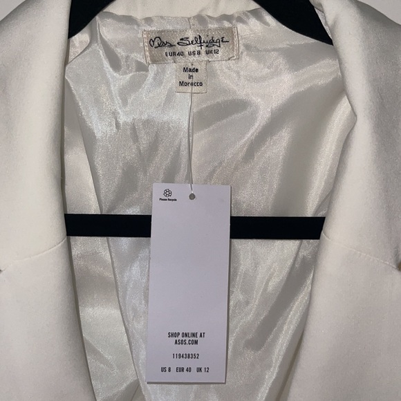 Asos Miss Selfridge Tie Side Drape Mini Dress in Satin - Picture 4 of 4